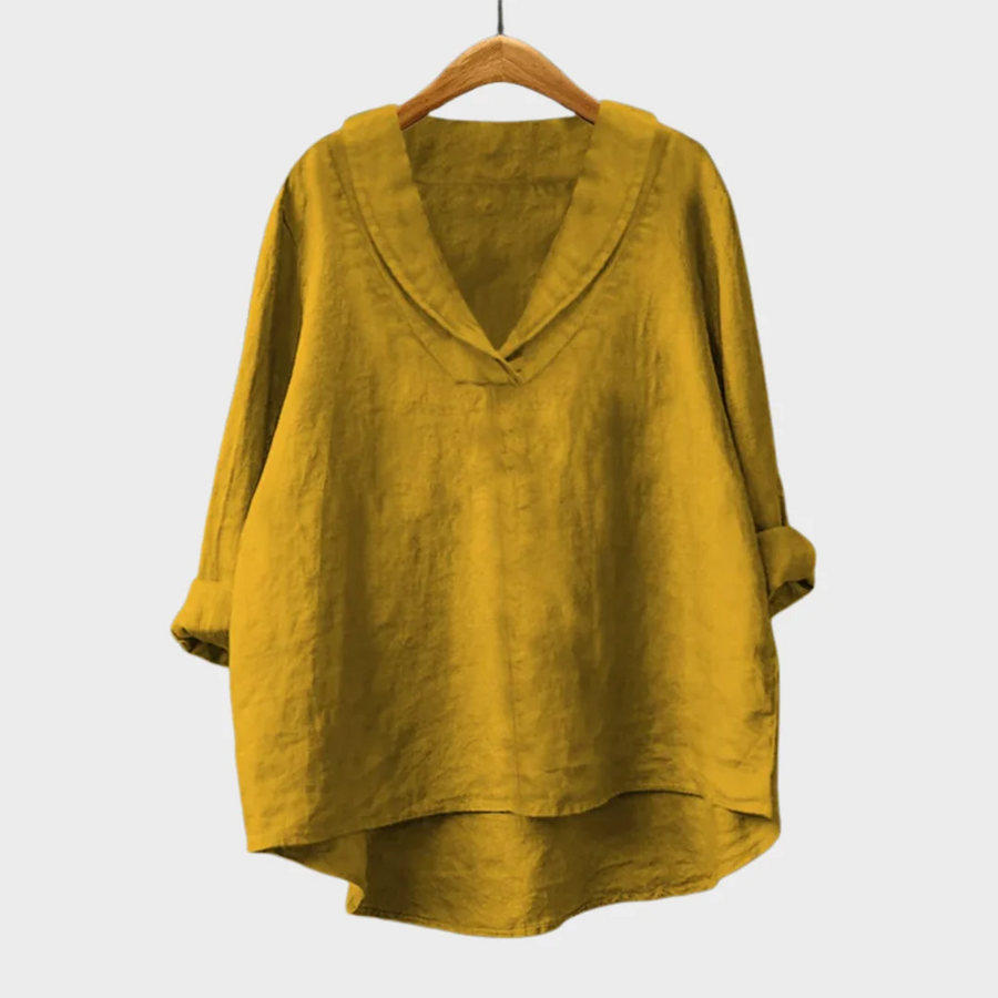 Noémie | Classic Easy-Fit V-Neck Blouse
