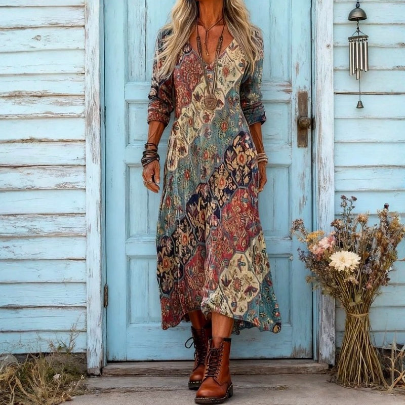 Savannah | Vintage Boho Maxi Dress