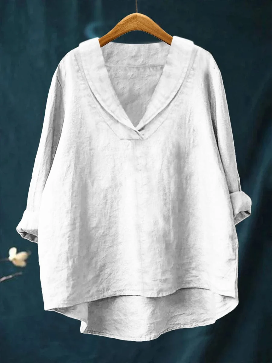 Noémie | Classic Easy-Fit V-Neck Blouse