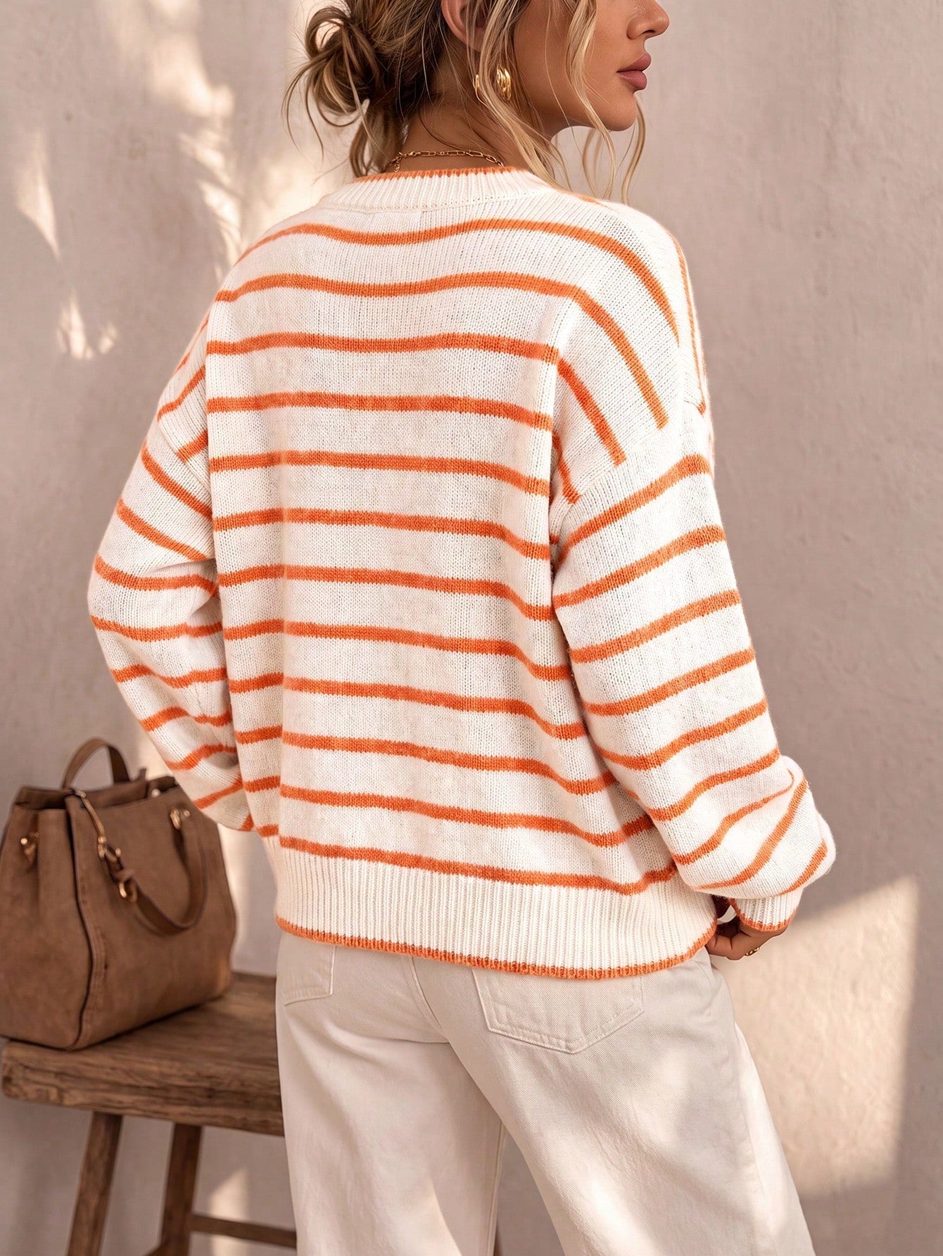 Eliza | Striped Knit Cardigan For Women
