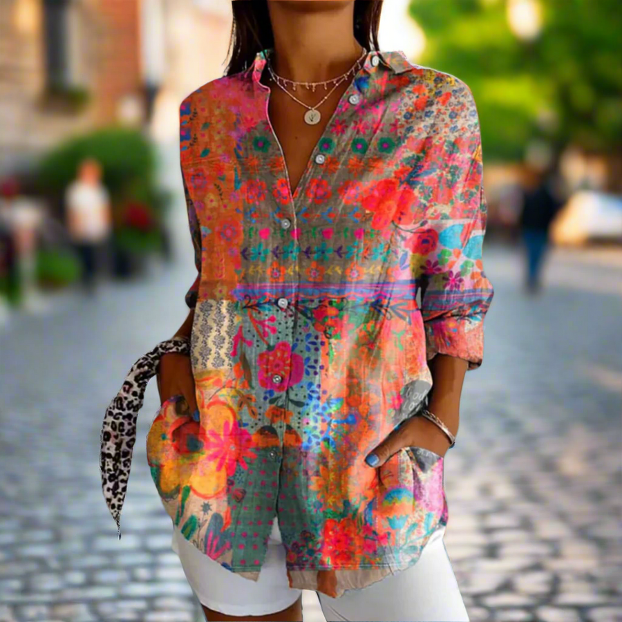 Rowan - Chic Floral Print Blouse