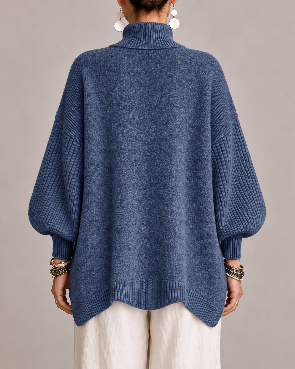 Kathleen | Relaxed Turtleneck Knit Sweater