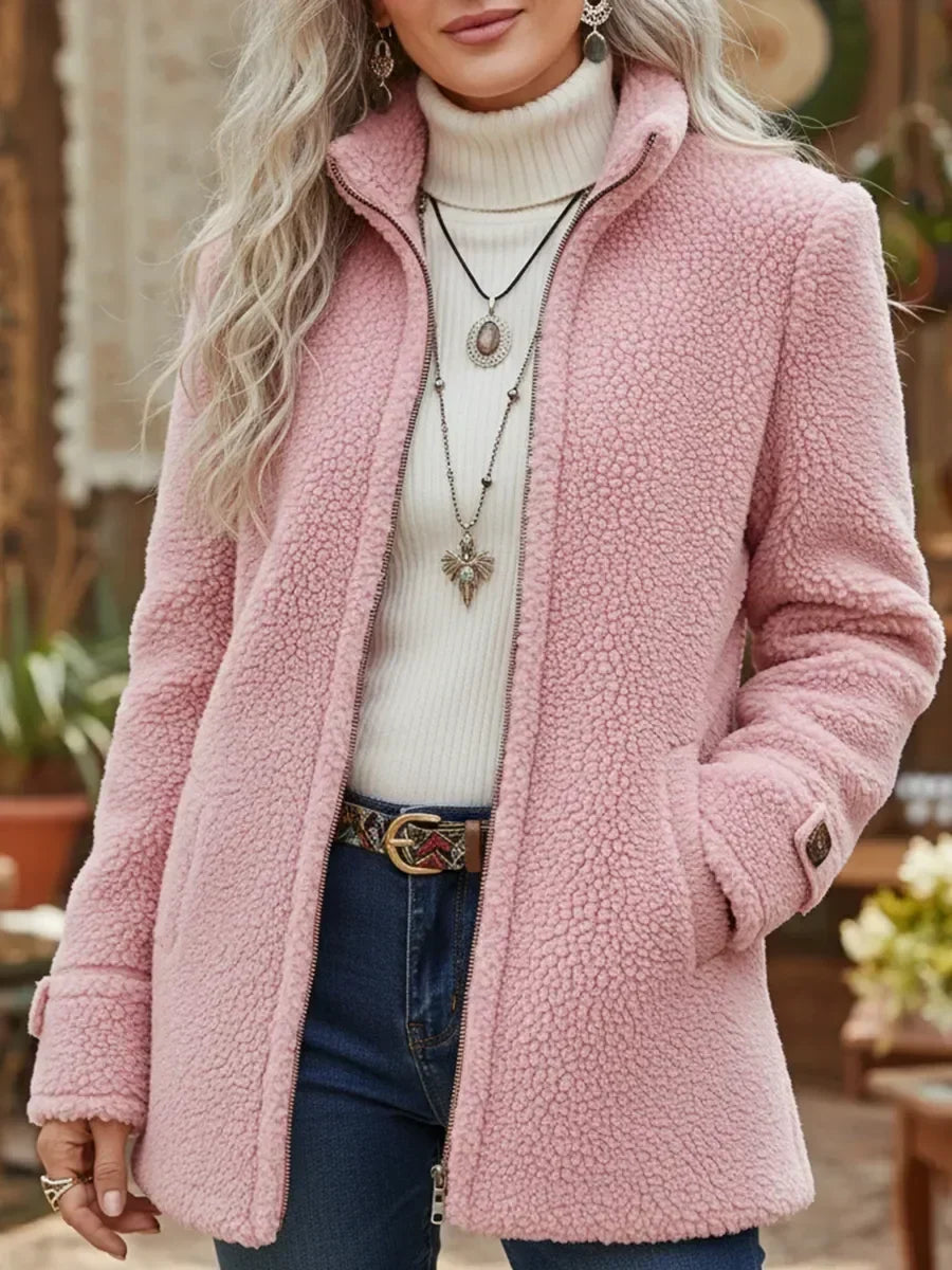 Carissa | Cozy Sherpa Zip-Up Jacket