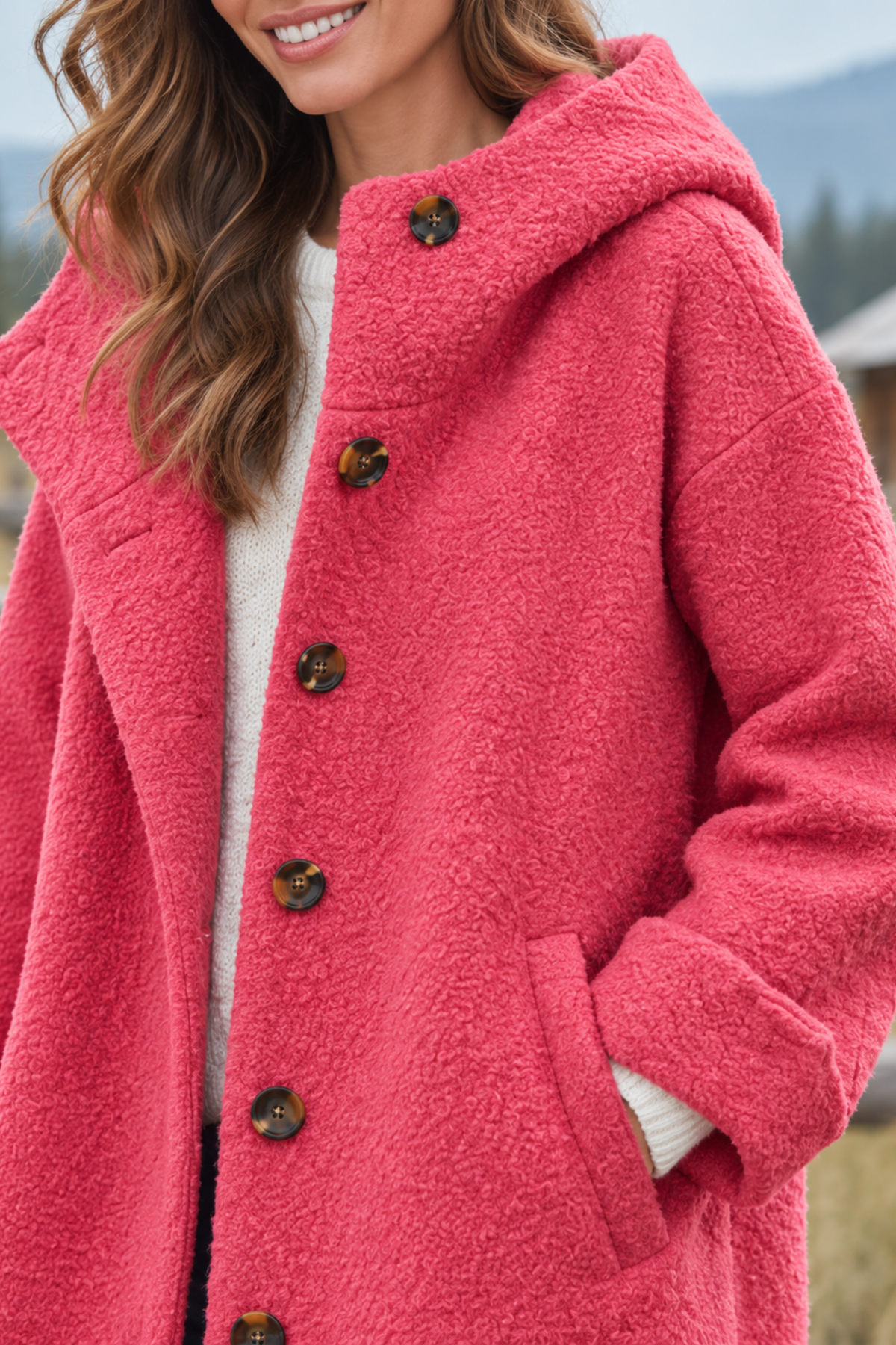 Oriana | Cozy Textured Hooded Coat