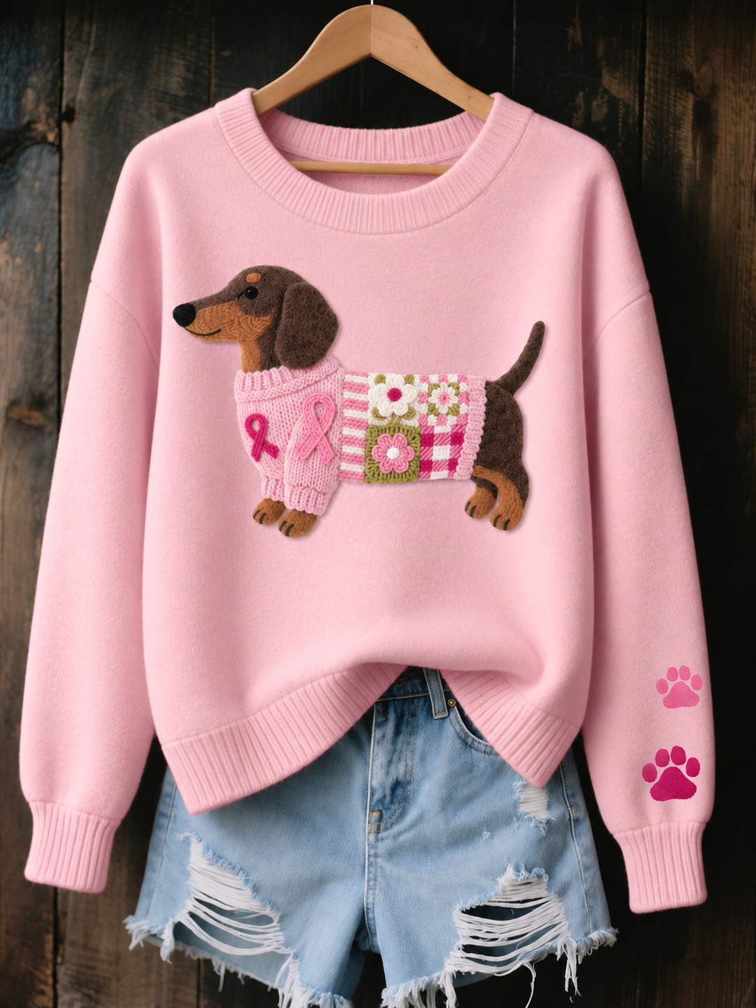 Myron | Cozy Dachshund Graphic Sweatshirt