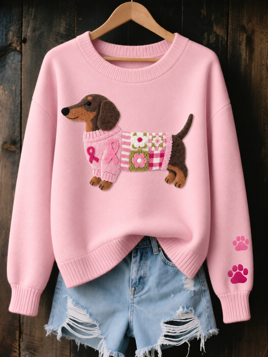 Myron | Cozy Dachshund Graphic Sweatshirt