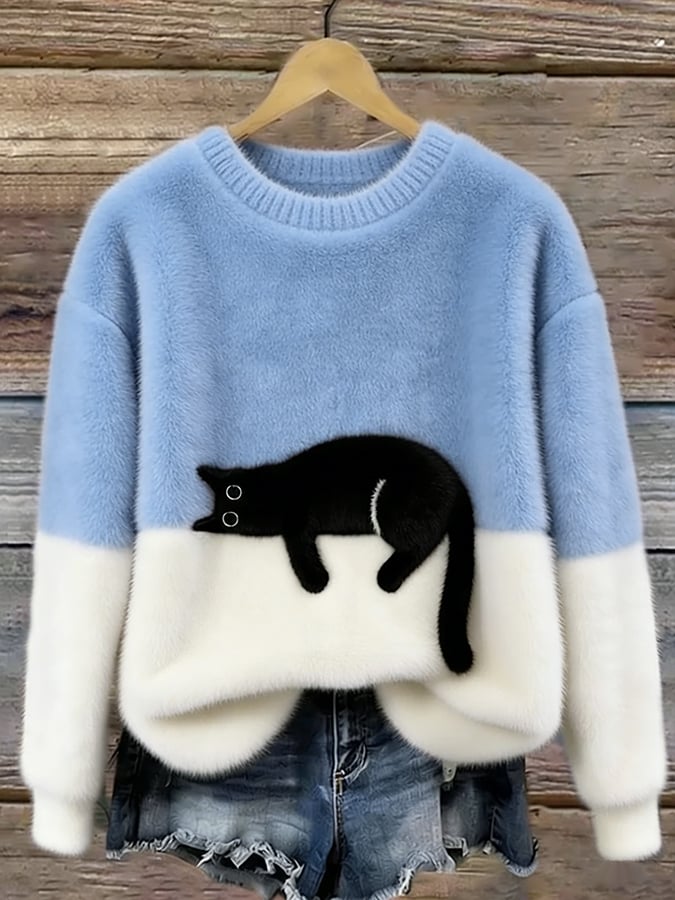 Lottie | Playful Cat Knit Sweater