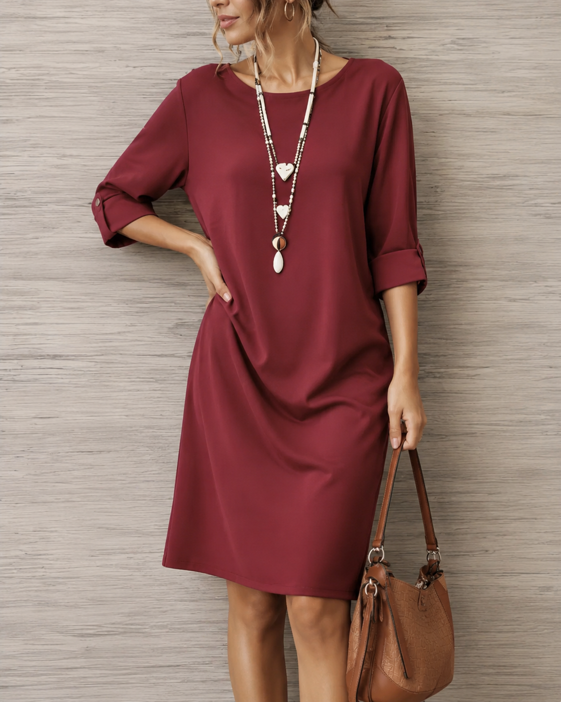 Elowen | Tummy-Concealing Midi Dress