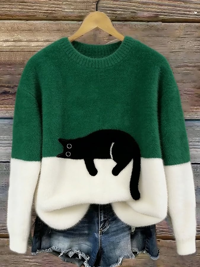 Lottie | Playful Cat Knit Sweater