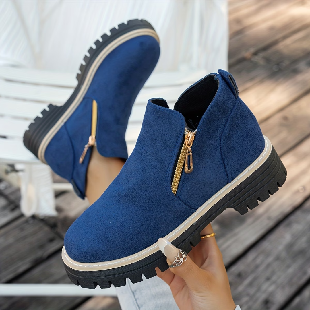 Mila | Chic Zipper Ankle Boots