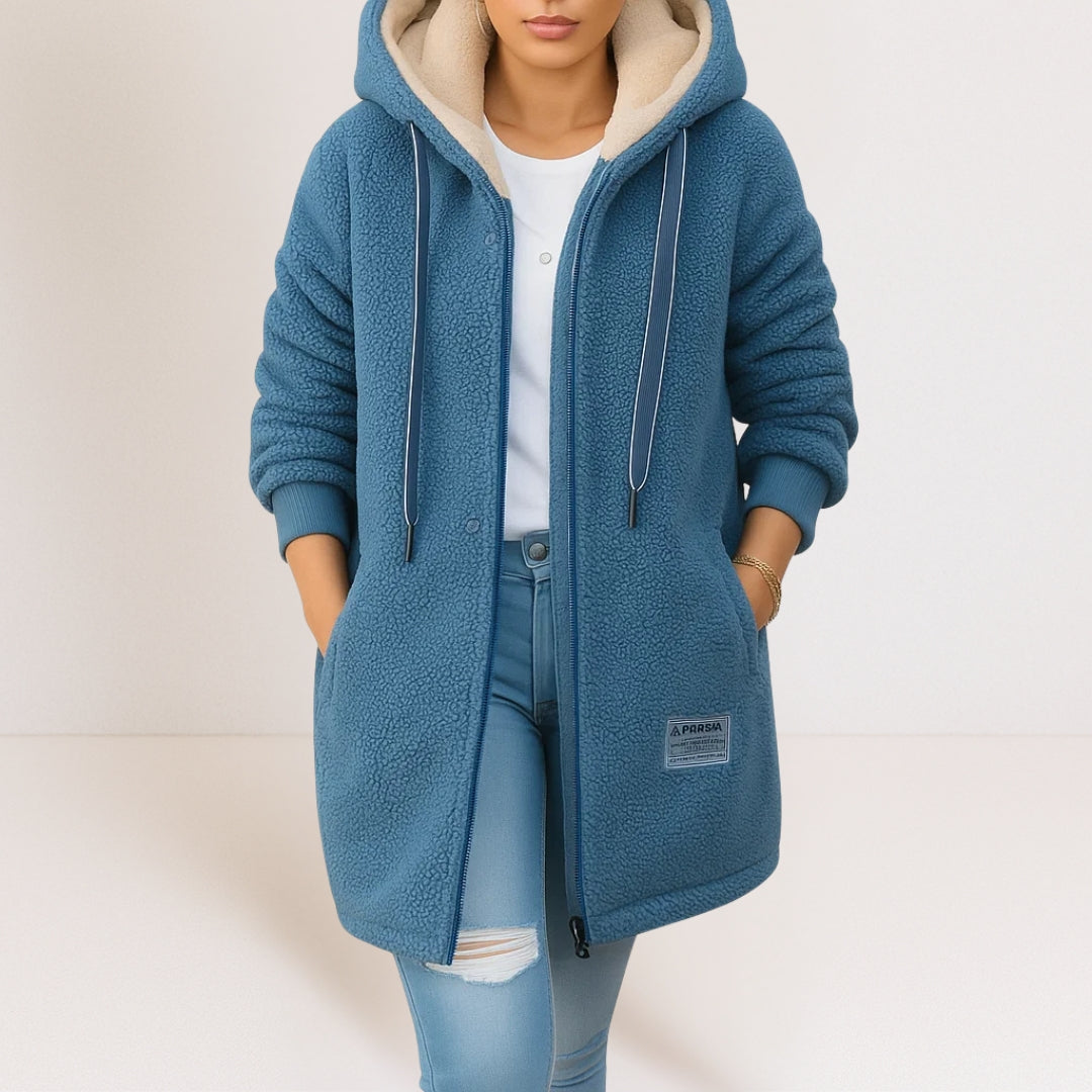 Phoebe™ | Cozy Hooded Sherpa Fleece Jacket