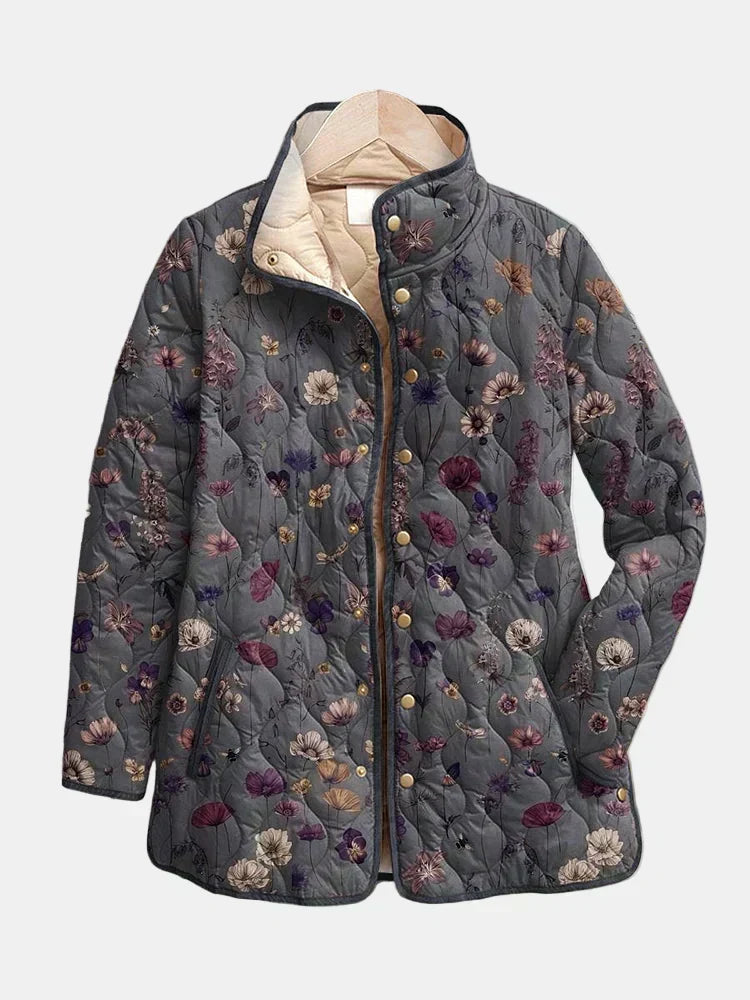 Mabel | Dried Flower Quilted Jacket