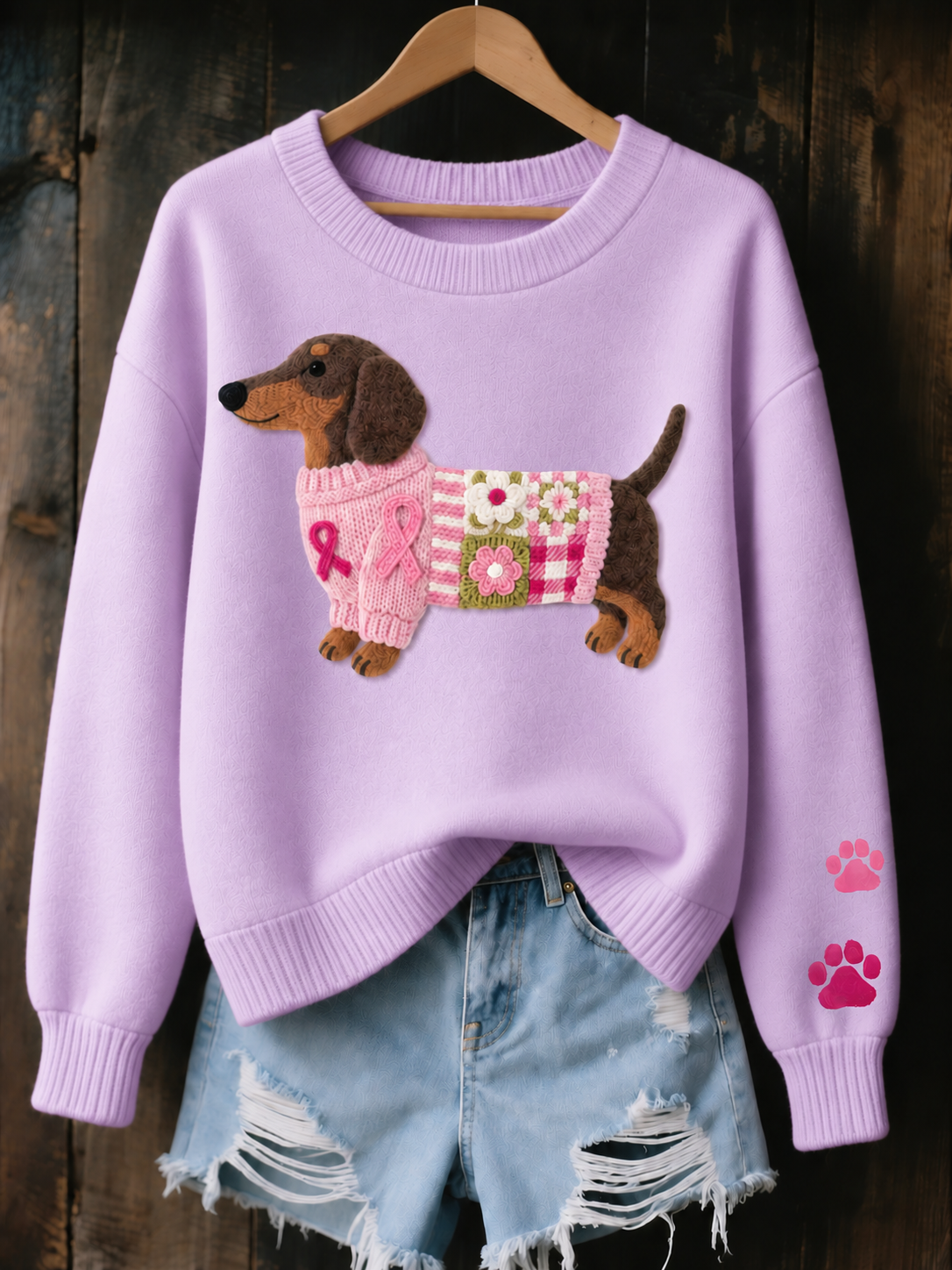 Myron | Cozy Dachshund Graphic Sweatshirt
