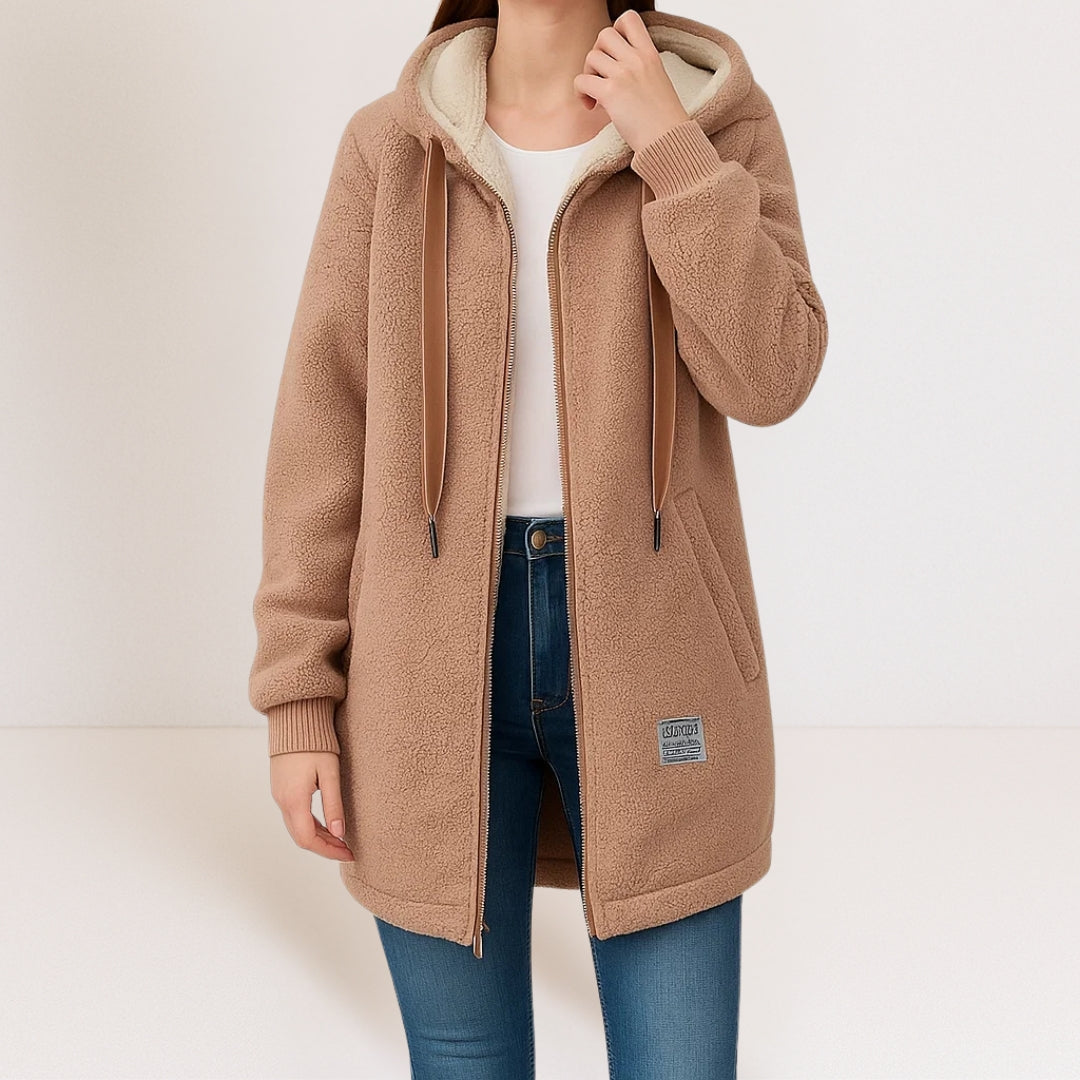 Phoebe™ | Cozy Hooded Sherpa Fleece Jacket