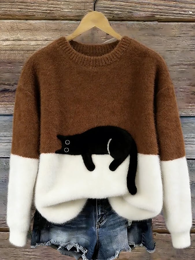 Lottie | Playful Cat Knit Sweater
