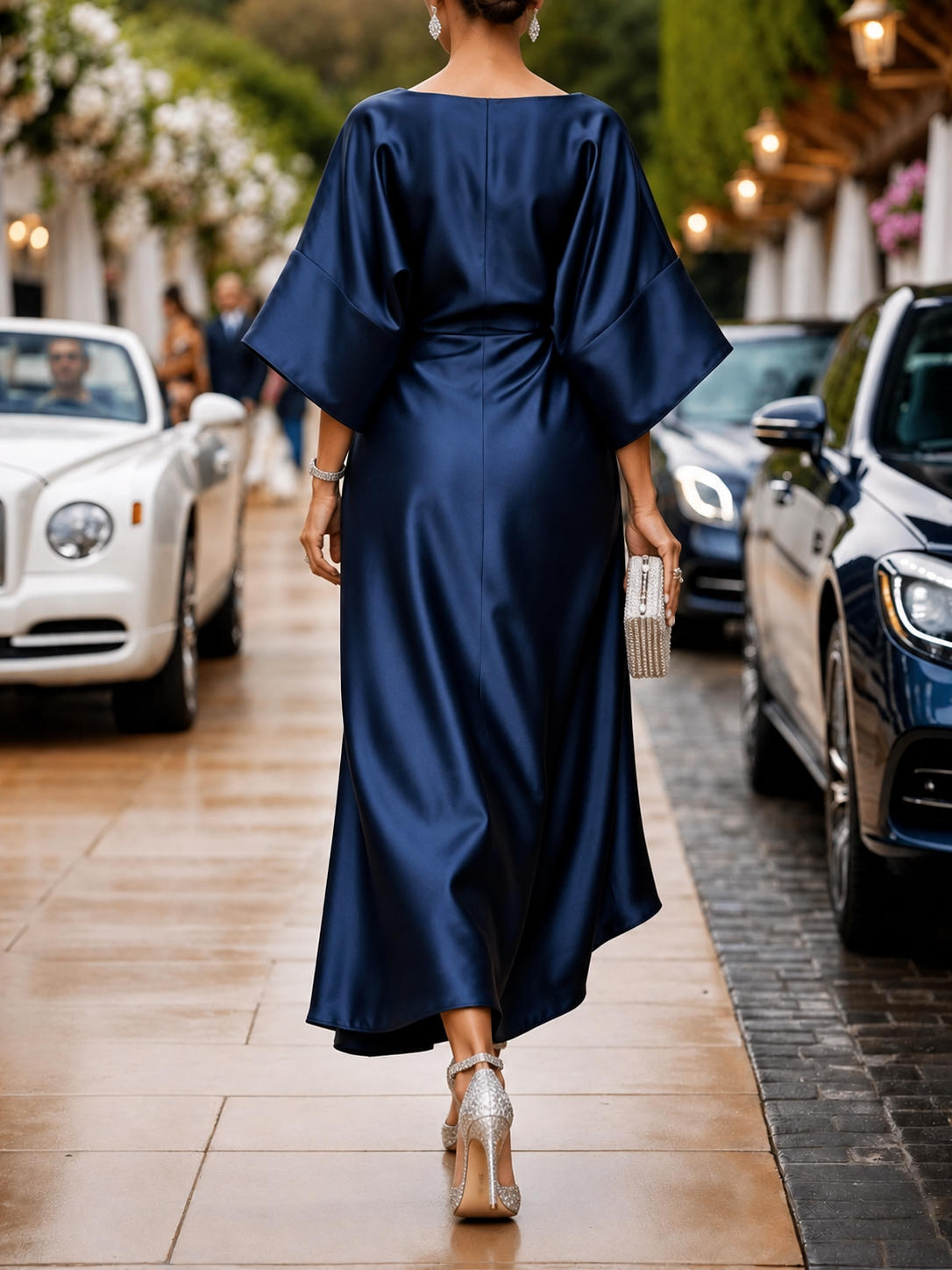 Ivonne | Elegant Draped Midi Dress
