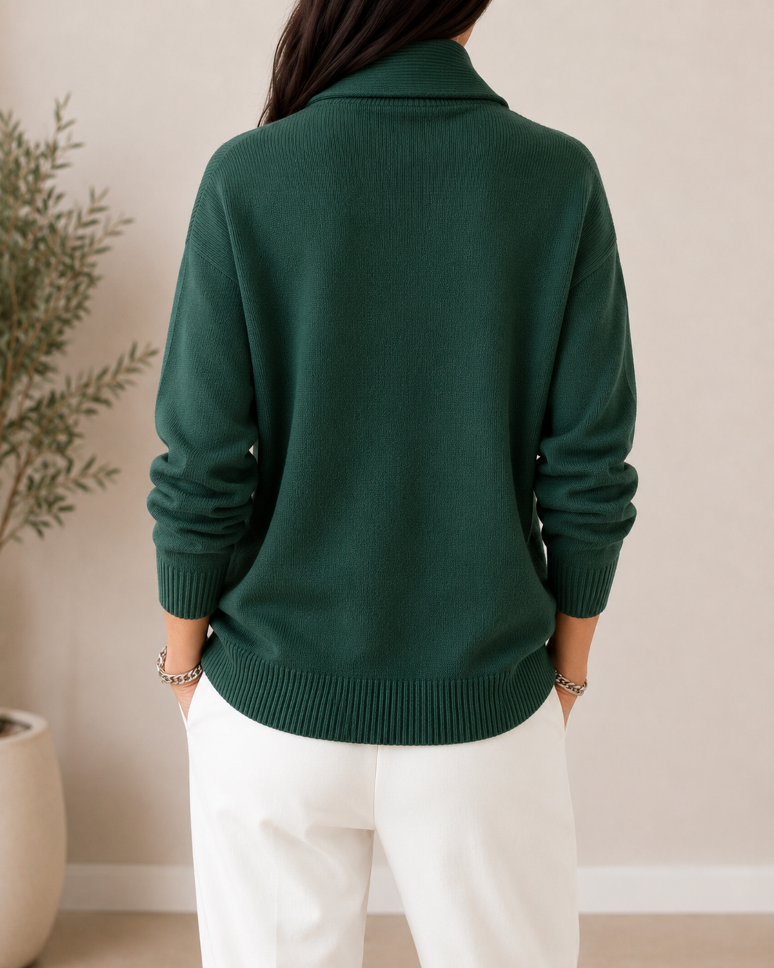 Margaret | Soft V-Neck Knit Top