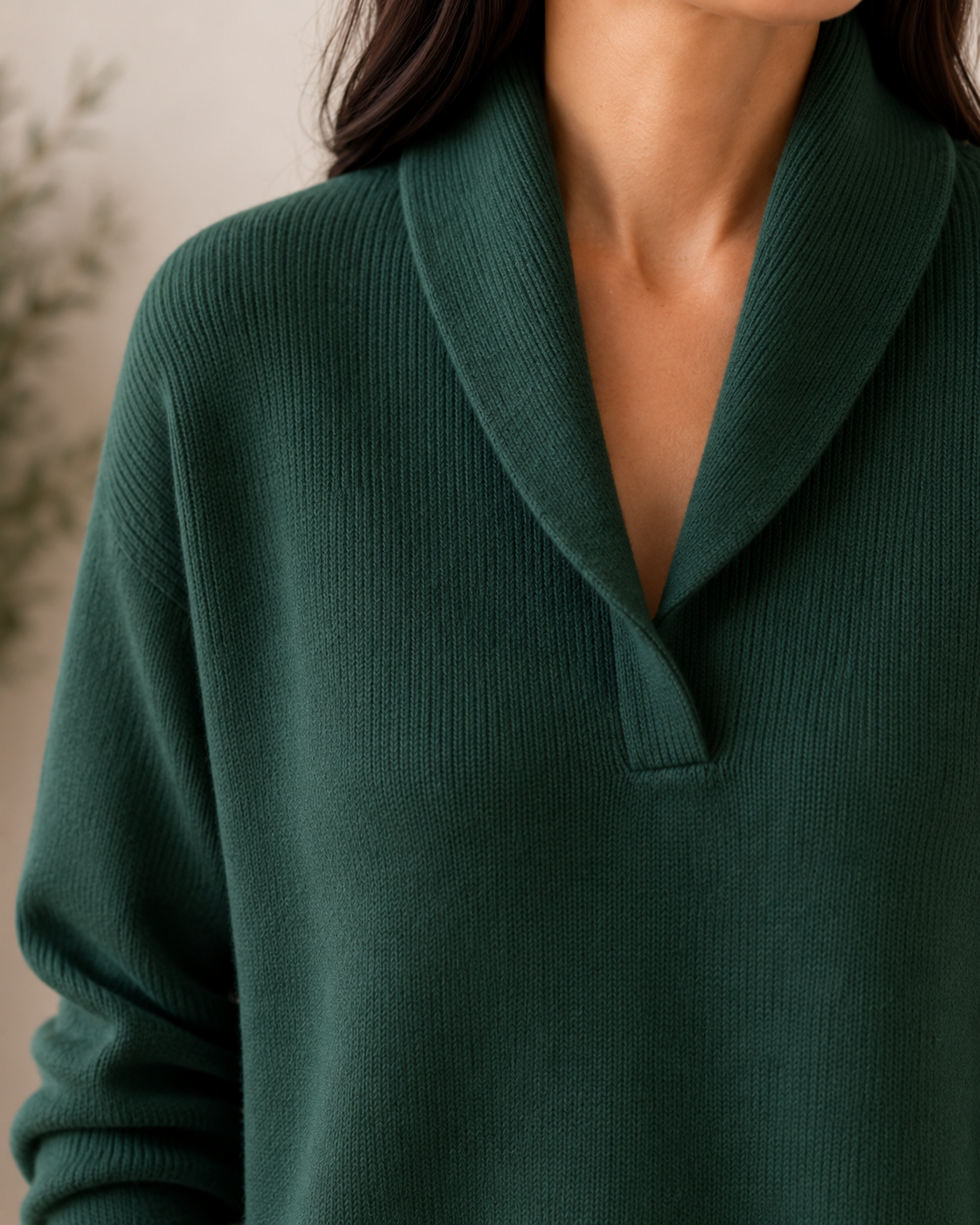 Margaret | Soft V-Neck Knit Top