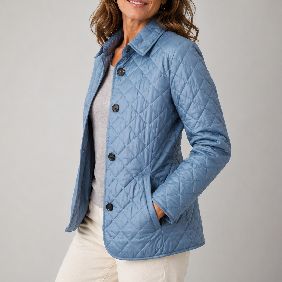 Loredana | Elegant Quilted Button-Up Jacket