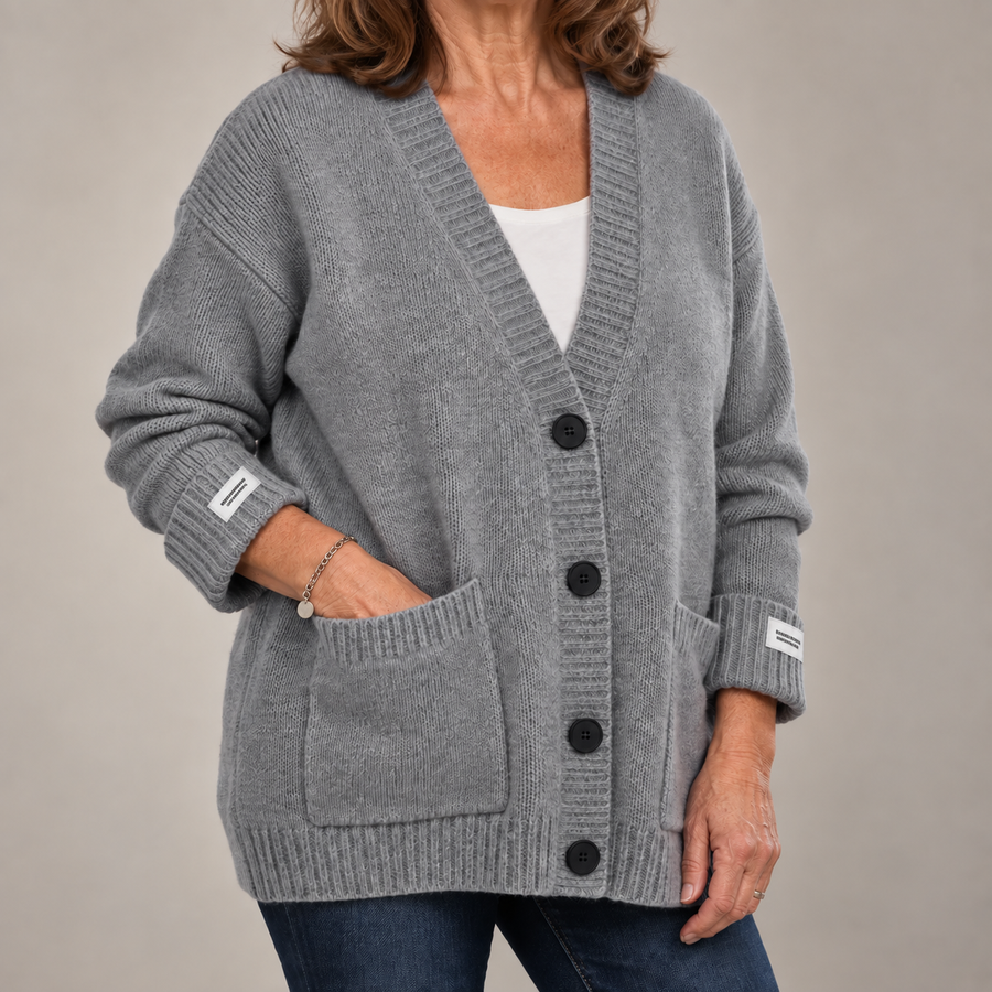 Maisie | Relaxed Button-Front Knit Cardigan