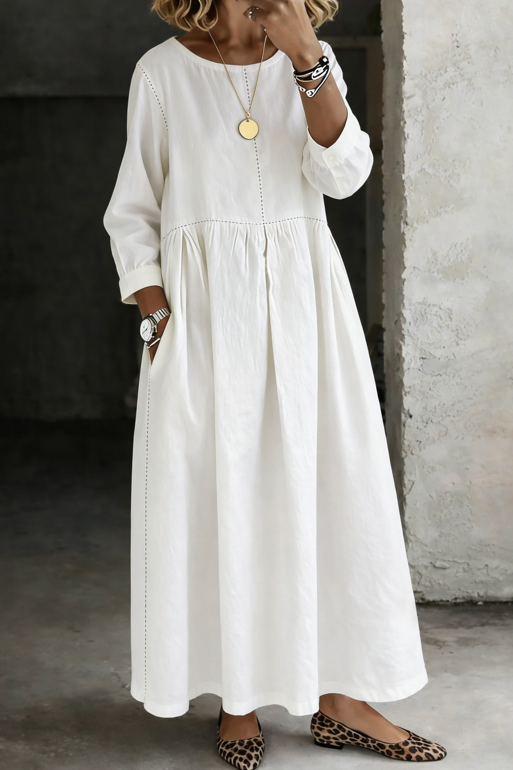 Clara | Vintage Relaxed Maxi Dress