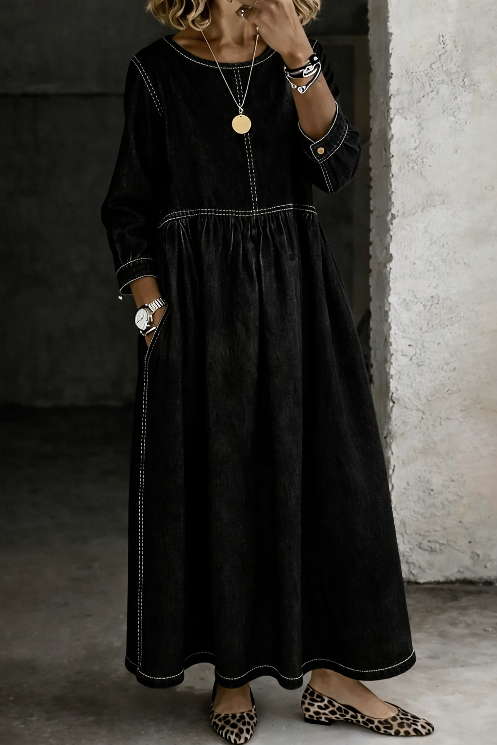 Clara | Vintage Relaxed Maxi Dress