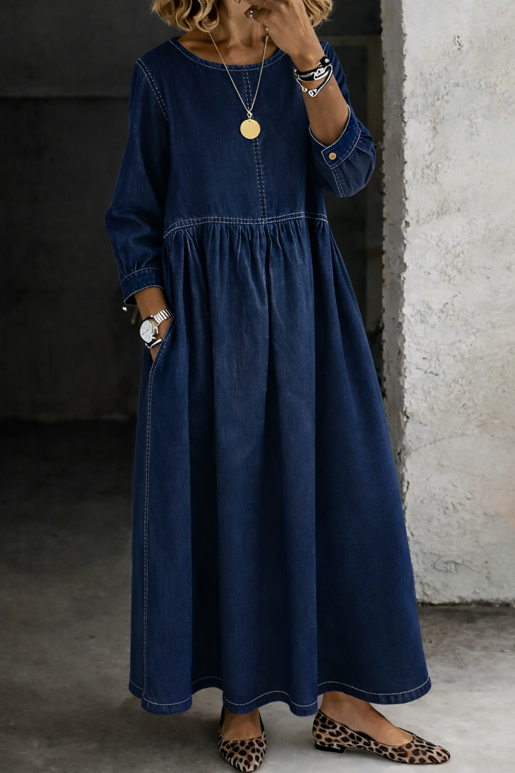 Clara | Vintage Relaxed Maxi Dress