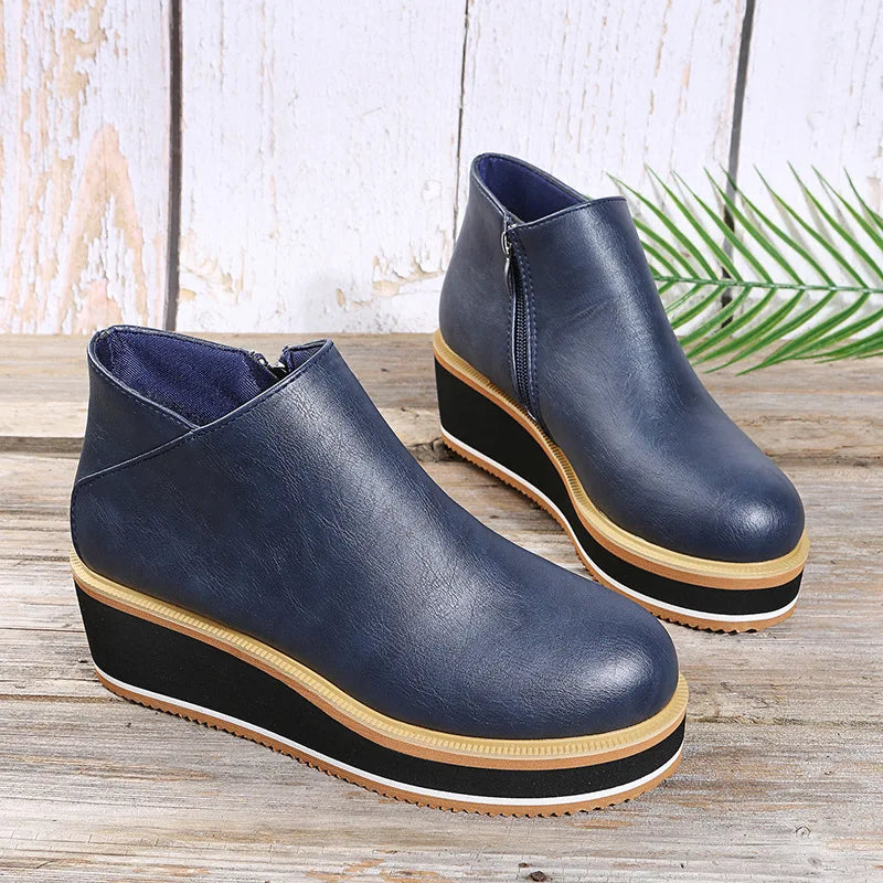 Coralie | Elevated Comfort Wedge Ankle Boots