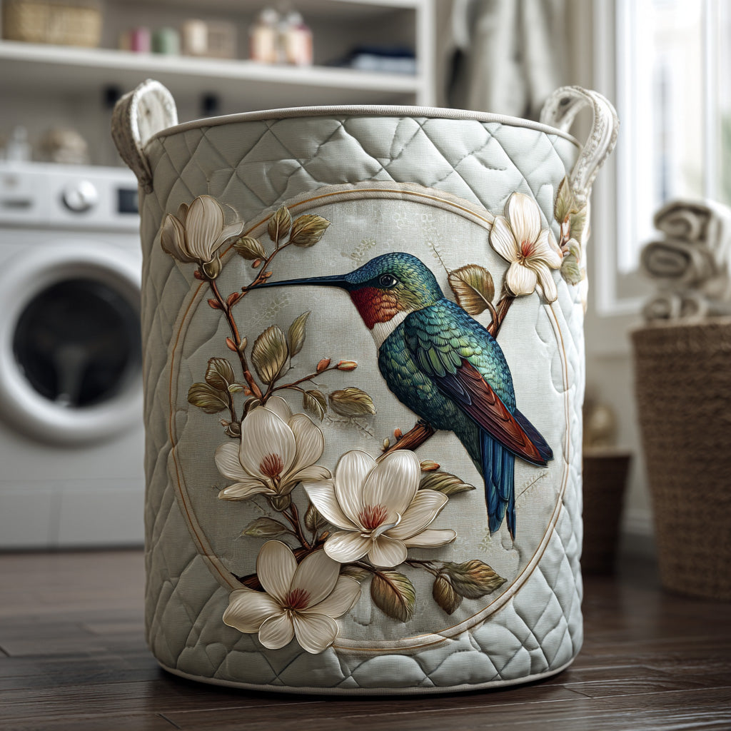 Daisy | Hummingbird Garden Laundry Basket