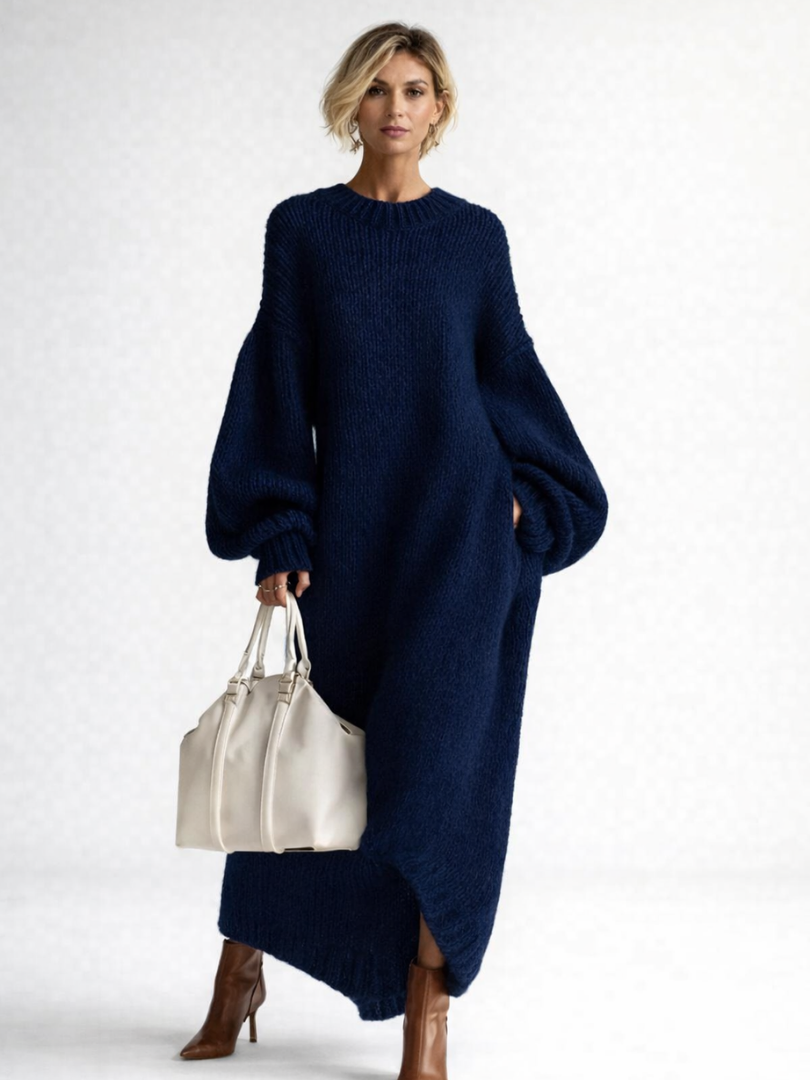 Valeria | Relaxed Oversized Knit Sweater Dress