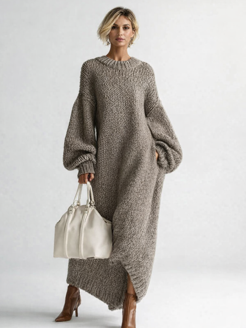 Valeria | Relaxed Oversized Knit Sweater Dress