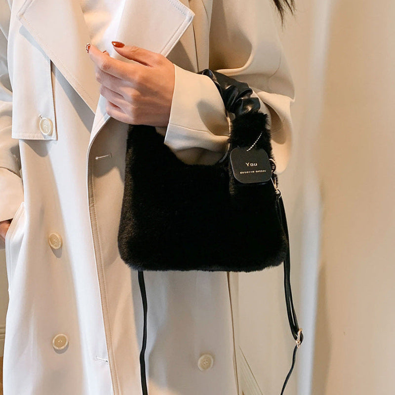 Harper | Luxe Plush Faux Fur Shoulder Bag