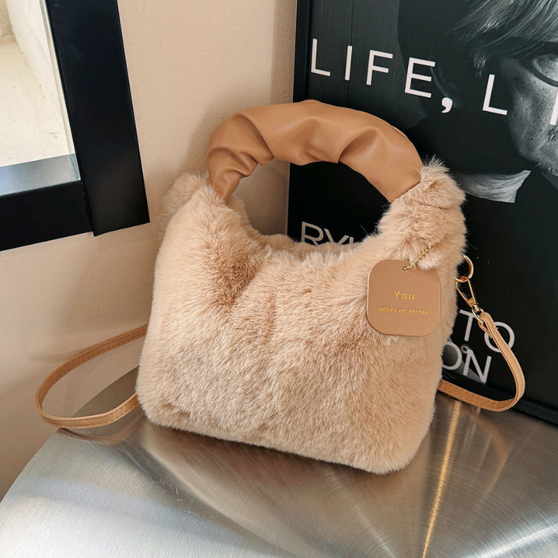 Harper | Luxe Plush Faux Fur Shoulder Bag
