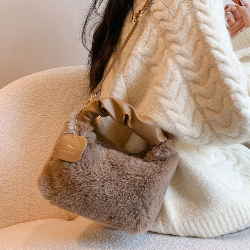 Harper | Luxe Plush Faux Fur Shoulder Bag