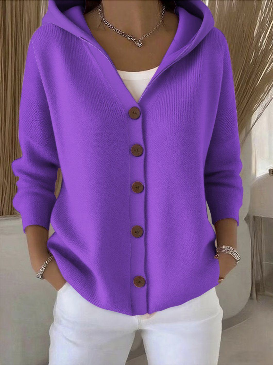 Vali | Hooded Knit Jacket