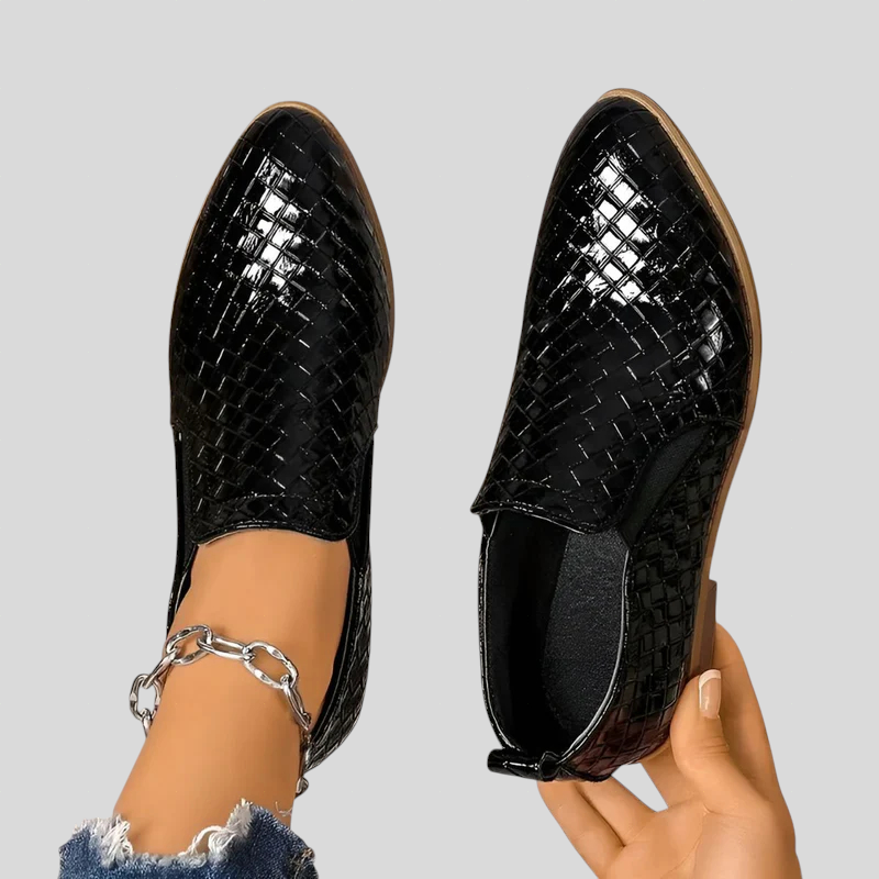 Elaine | | Woven-Texture Comfort Ankle Boots