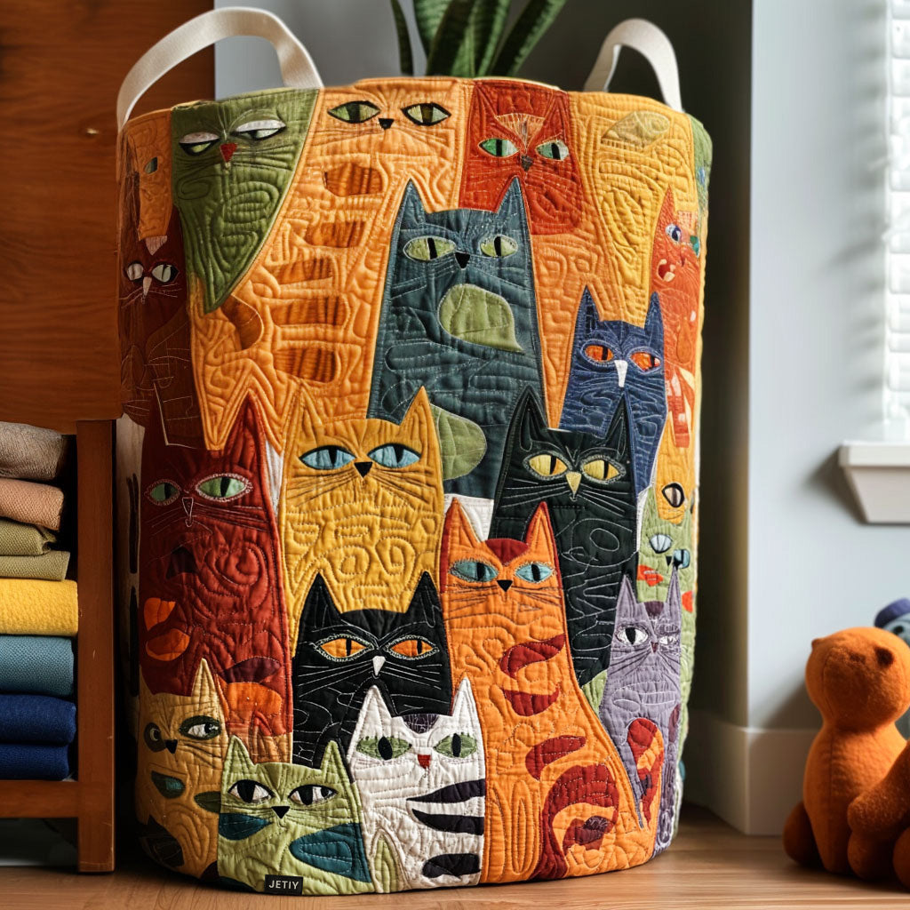 Whiskers | Feline Friends Laundry Basket