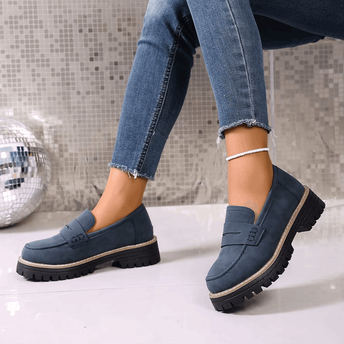 Elina | Classic Chunky Platform Loafers