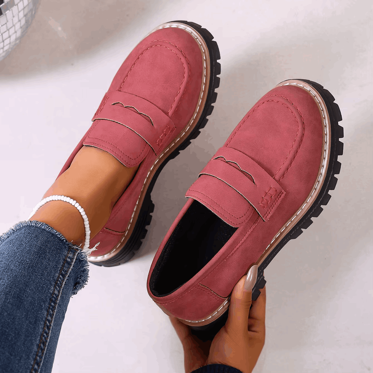 Elina | Classic Chunky Platform Loafers