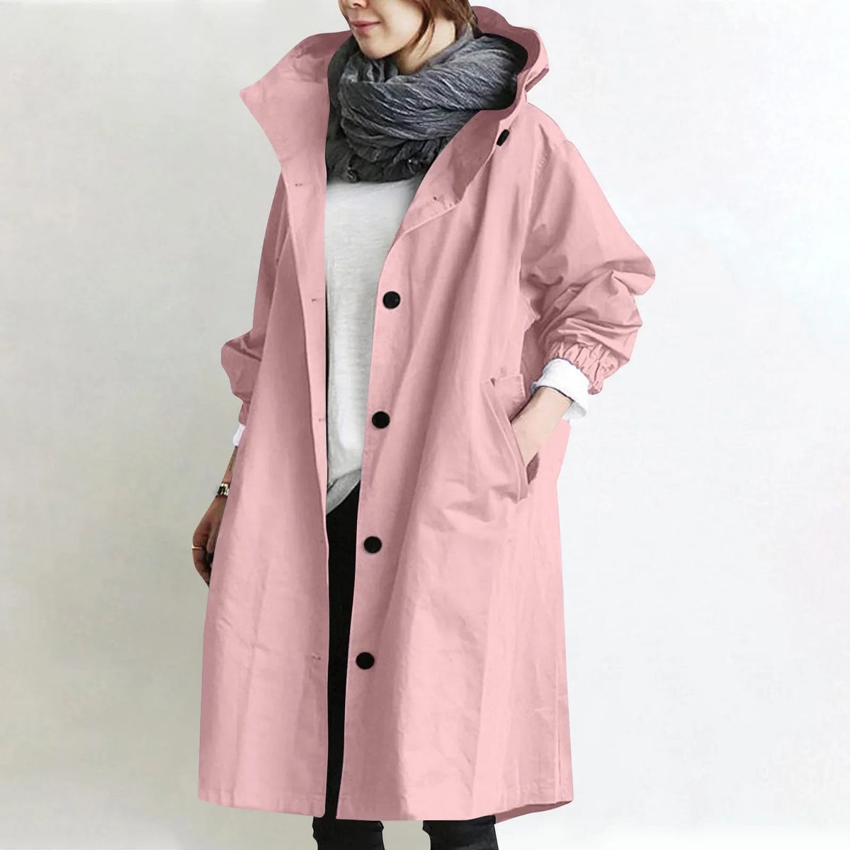 Theodora | Longline Hooded Utility Coat