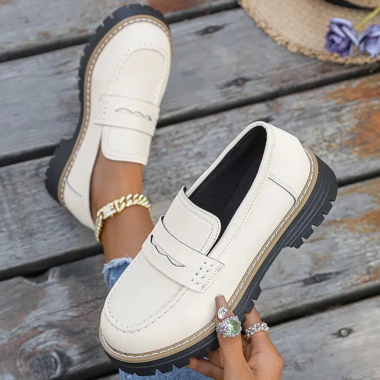 Elina | Classic Chunky Platform Loafers