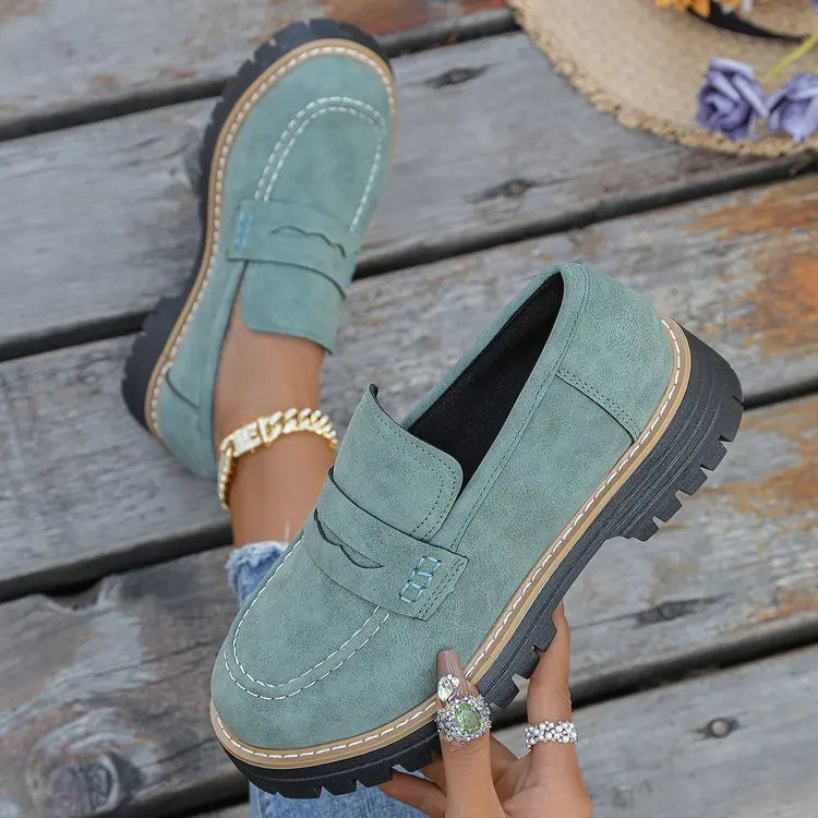 Elina | Classic Chunky Platform Loafers