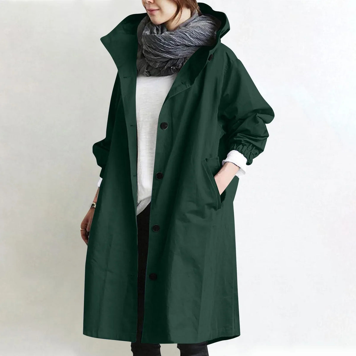 Theodora | Longline Hooded Utility Coat