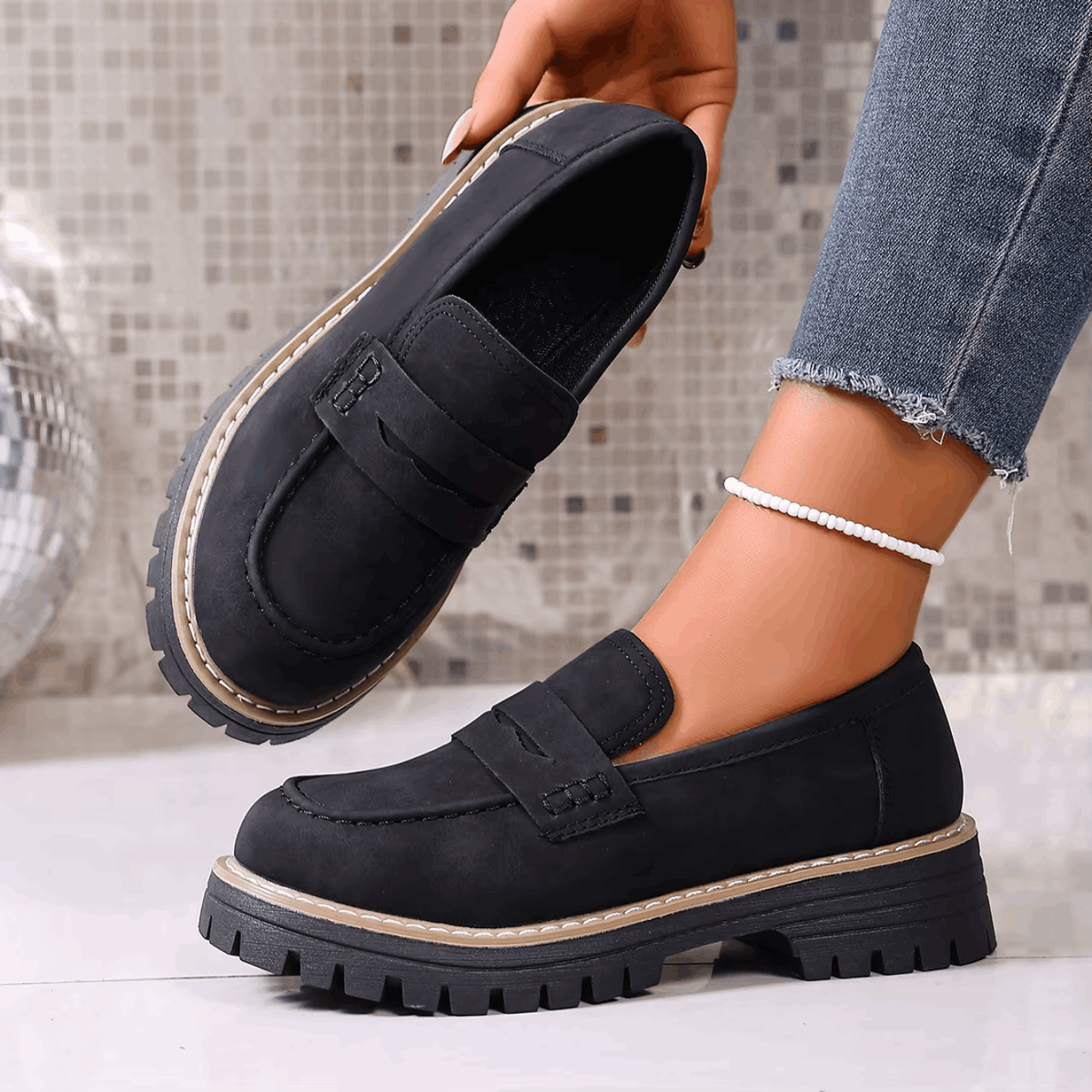 Elina | Classic Chunky Platform Loafers