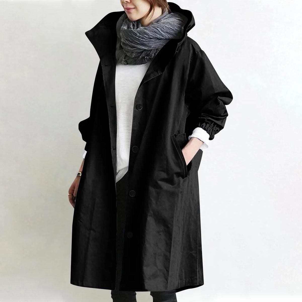 Theodora | Longline Hooded Utility Coat