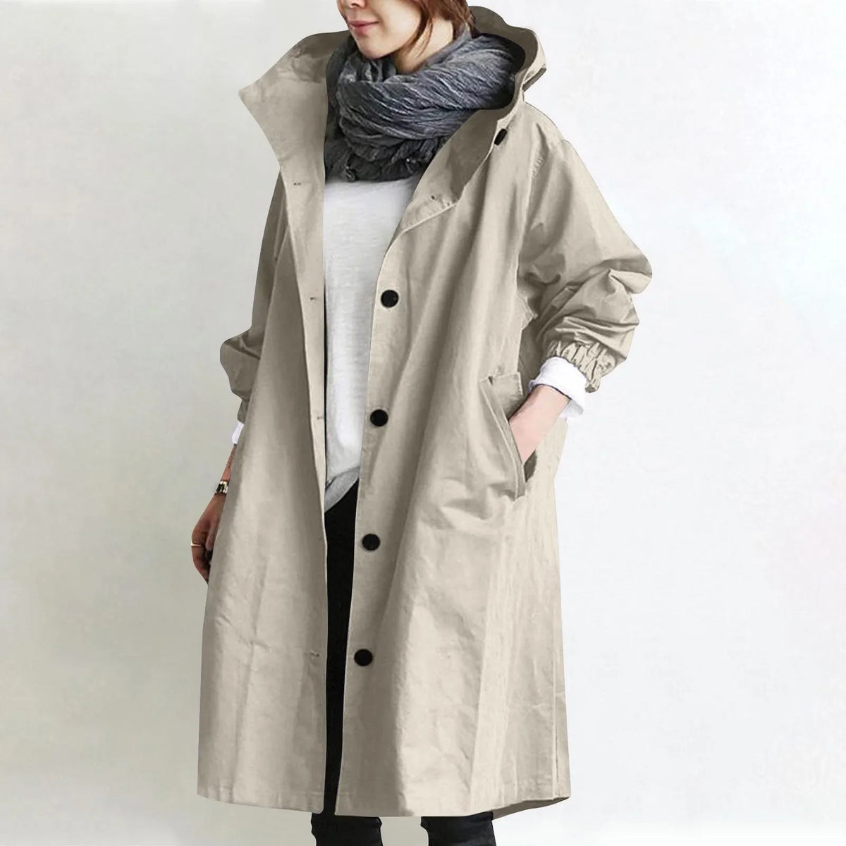Theodora | Longline Hooded Utility Coat