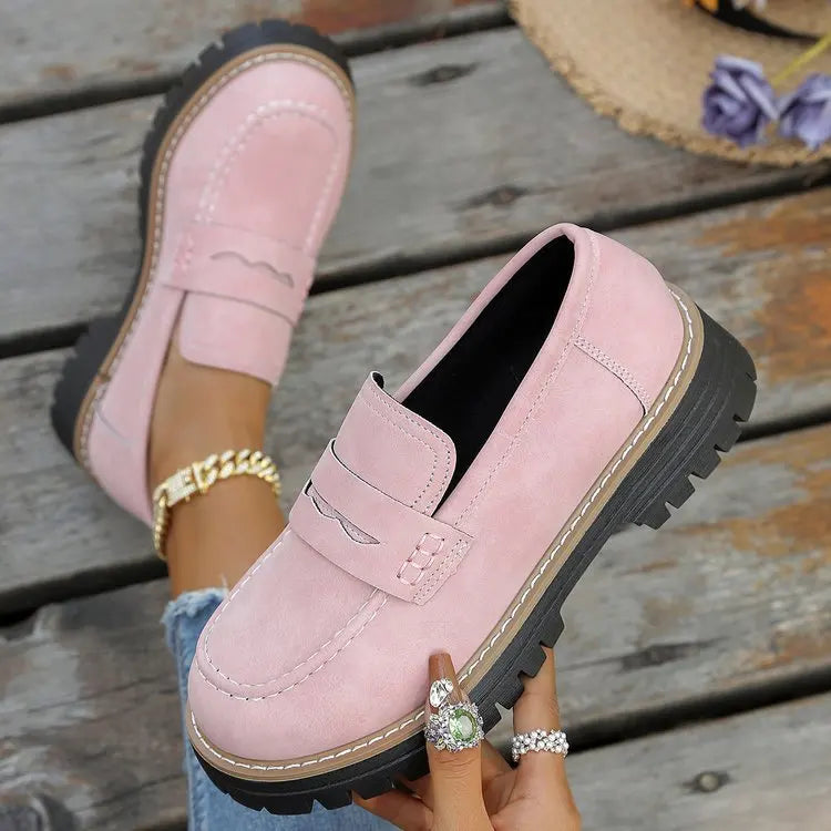 Elina | Classic Chunky Platform Loafers