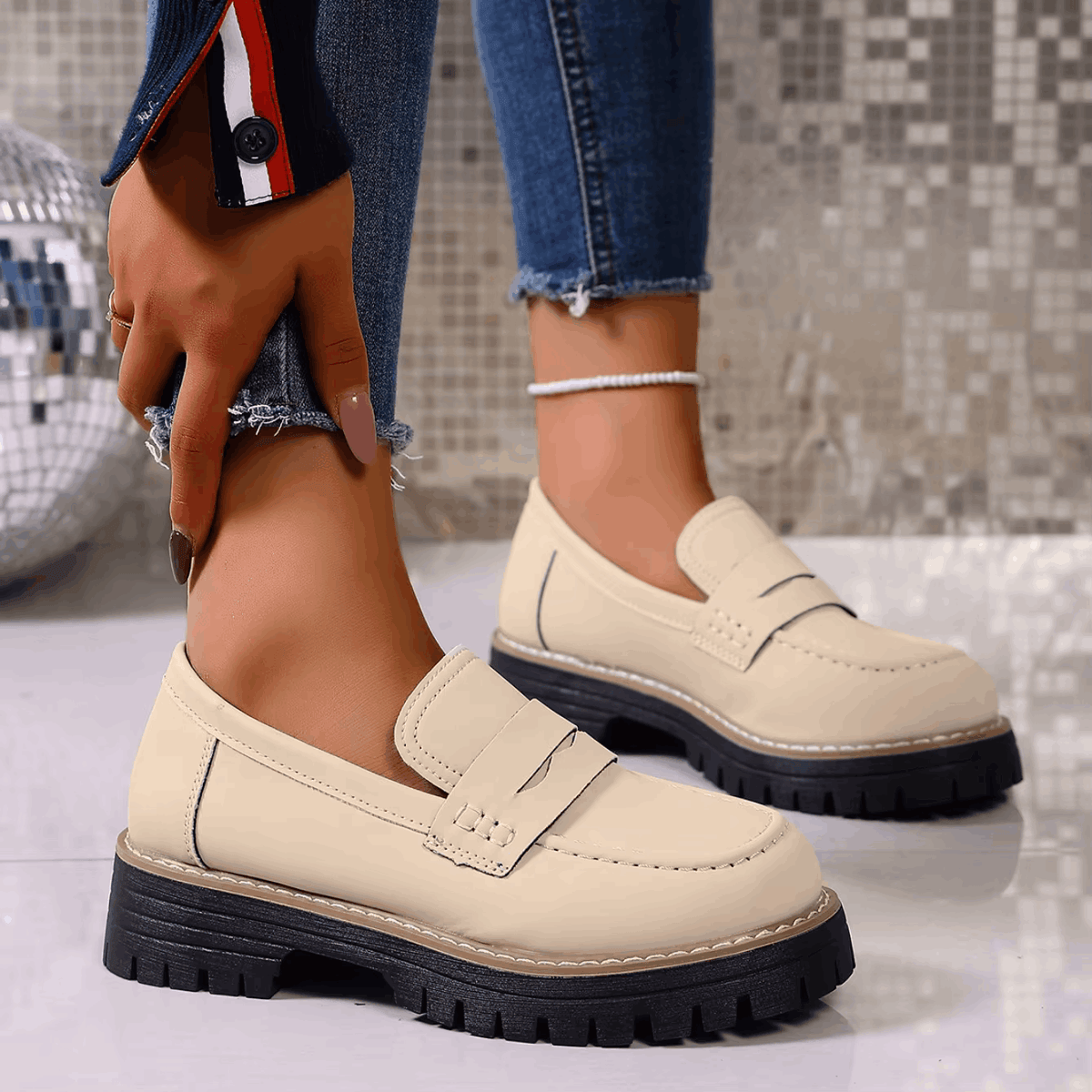 Elina | Classic Chunky Platform Loafers