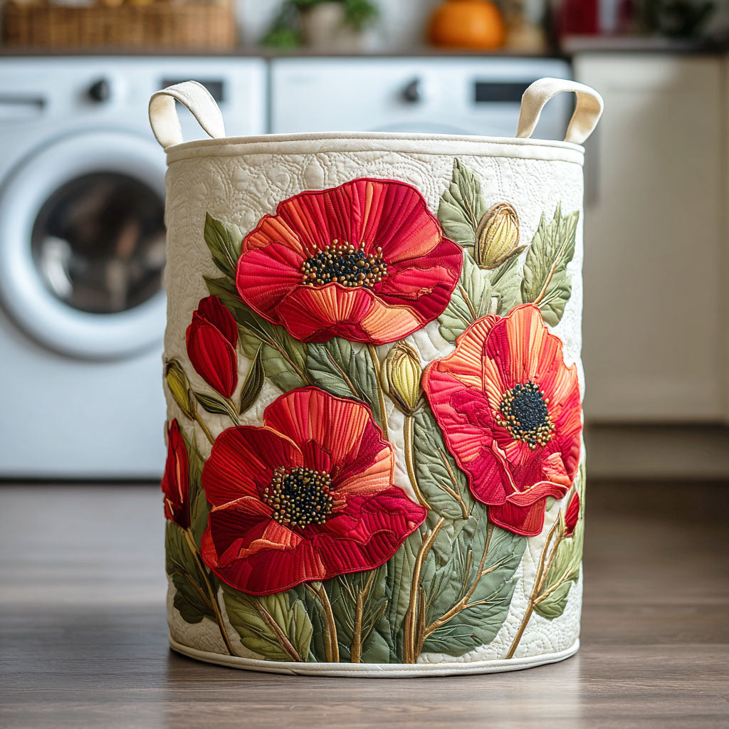 Ruby | Scarlet Poppy Luxe Laundry Basket