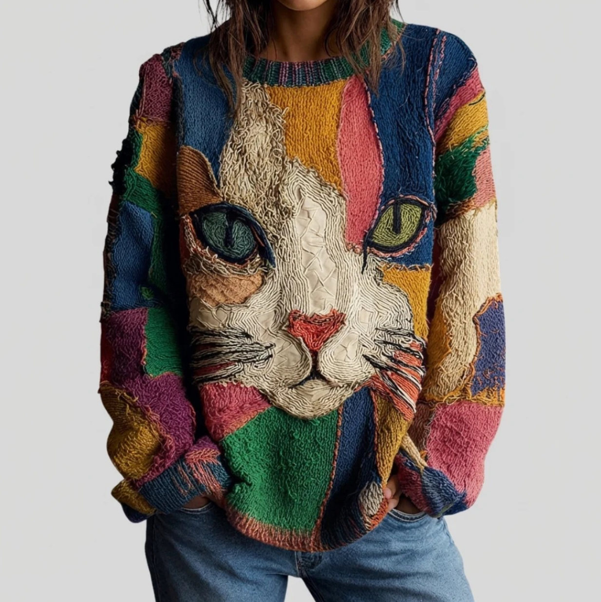 Beatrix | Artistic Cat Statement Top